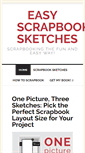 Mobile Screenshot of easyscrapbooksketches.com